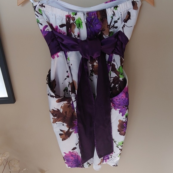 ⛱3/$20 Wishes Floral Print Strapless Dress - Picture 4 of 6